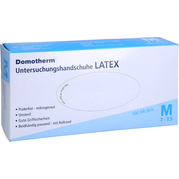 Domotherm Untersuchungshandschuhe Latex M, 100 St HAS