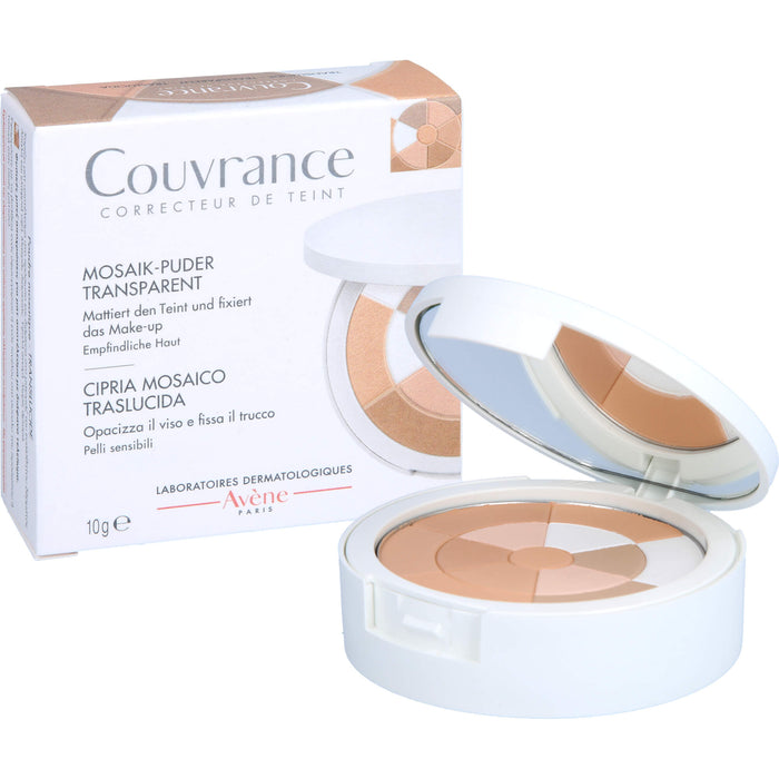 AVENE Couvrance Mosaik-Puder TRANSPARENT m. Schwäm, 10 g Puder