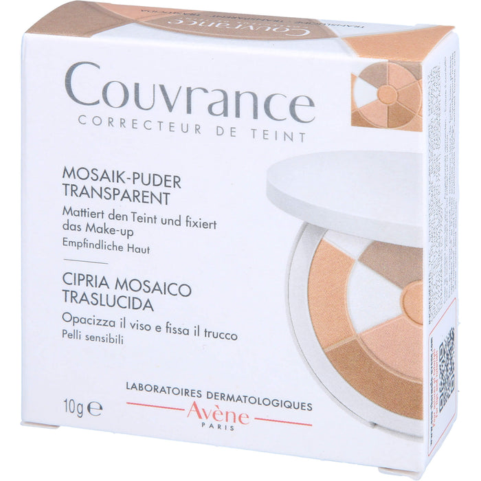 Avène Couvrance Mosaik-Puder transparent mattiert den Teint und fixiert das Make-up, 10 g Poudre