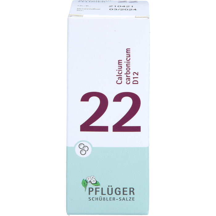 Biochemie Nr.22 Calcium carbonicum D12 Pflüger Globuli, 15 g GLO