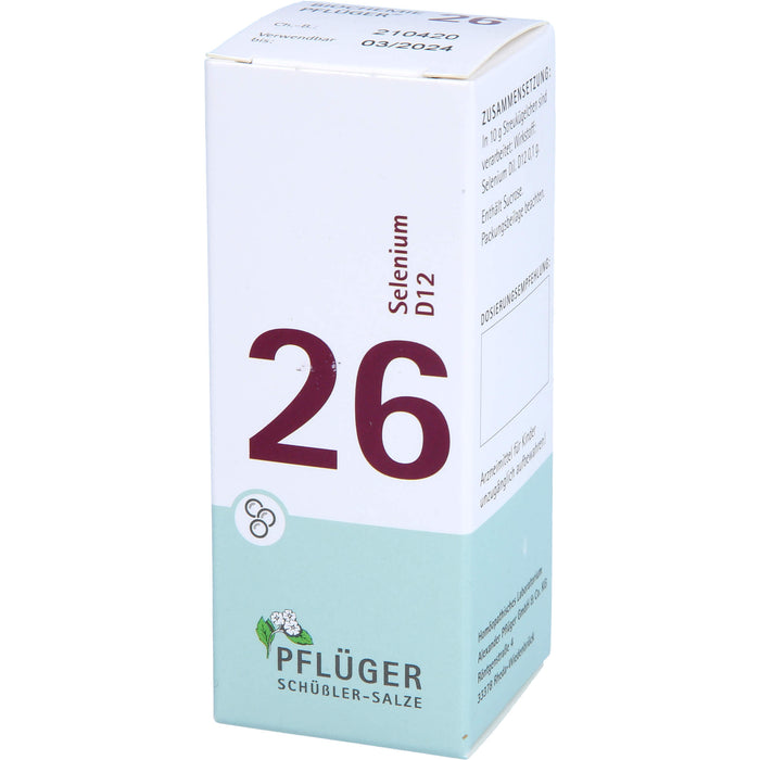 Biochemie Nr.26 Selenium D12 Pflüger Globuli, 15 g GLO