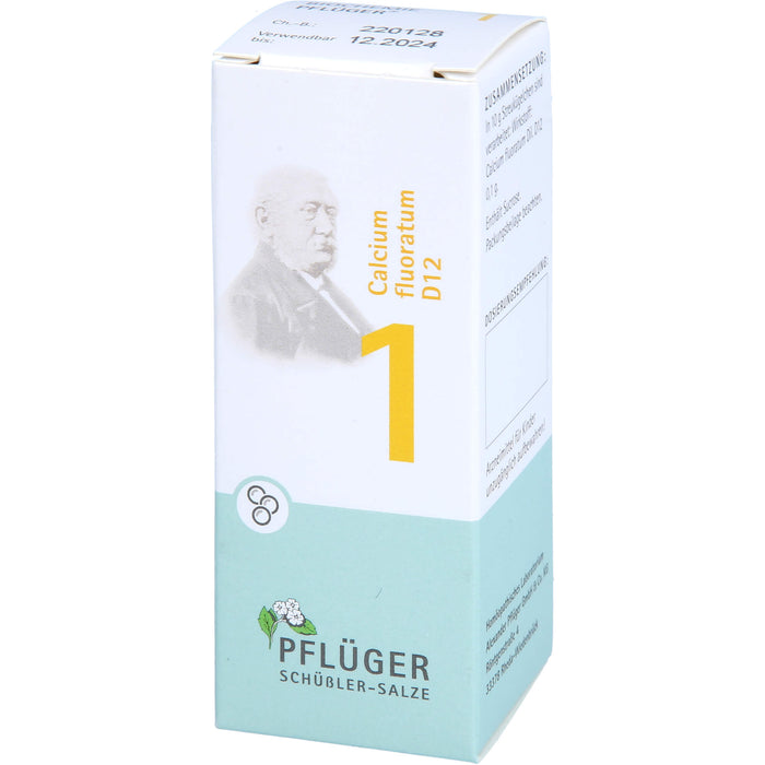 Biochemie Nr.1 Calcium fluoratum D12 Pflüger Globuli, 15 g GLO