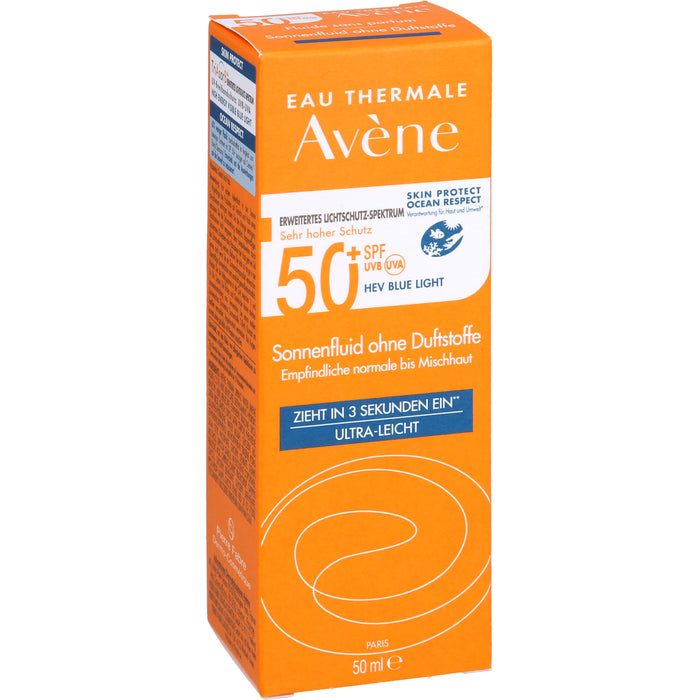 Avene Sonnenflu 50+ O Duft, 50 ml EMU