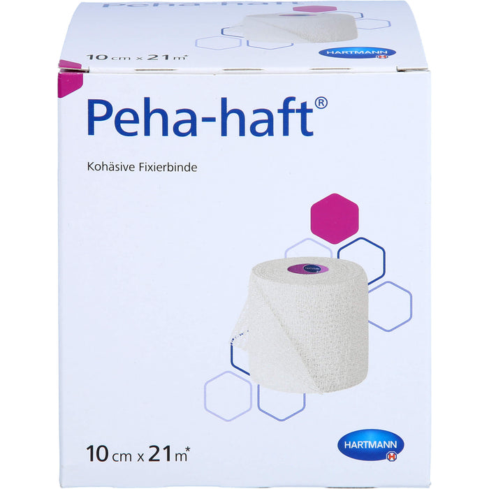 Peha-haft kohäsive Fixierbinde latexfrei 10 cm x 21 m, 1 pc Bandage