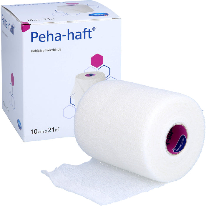 Peha-haft kohäsive Fixierbinde latexfrei 10 cm x 21 m, 1 pcs. Bandage