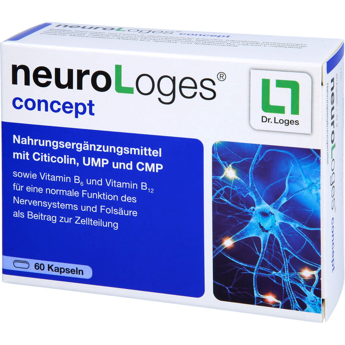 NeuroLoges concept Kapseln für eine normale Funktion des Nervensystems, 60 pcs. Capsules