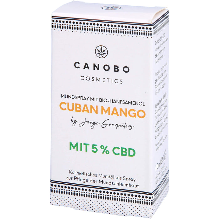 Canobo Bio CBD 5% Cuban Mango Mundspray, 10 ml SPR