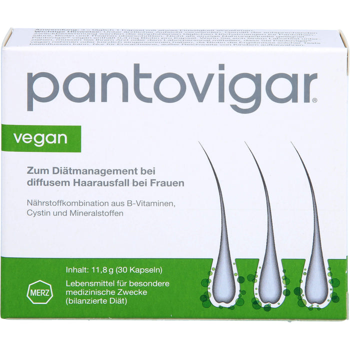 Pantovigar vegan Kapseln bei diffusem Haarausfall bei Frauen, 30 St. Kapseln