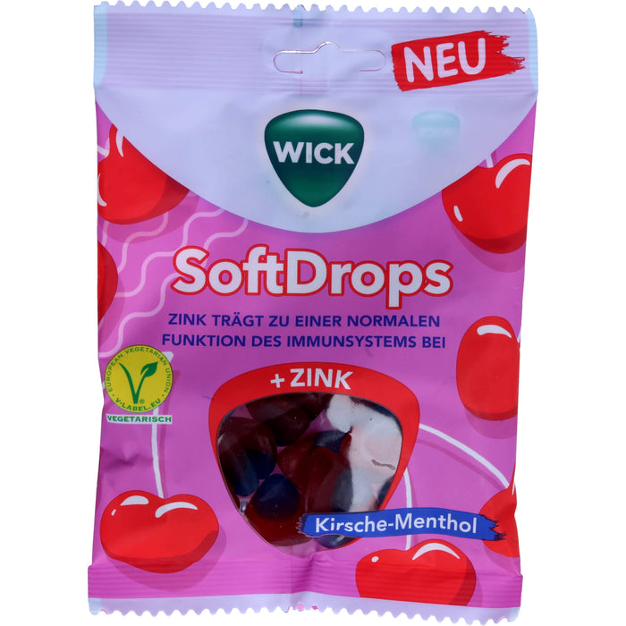 Wick Softdrops Wetterfest Kirsche-Menthol + Zink, 90 g KDA