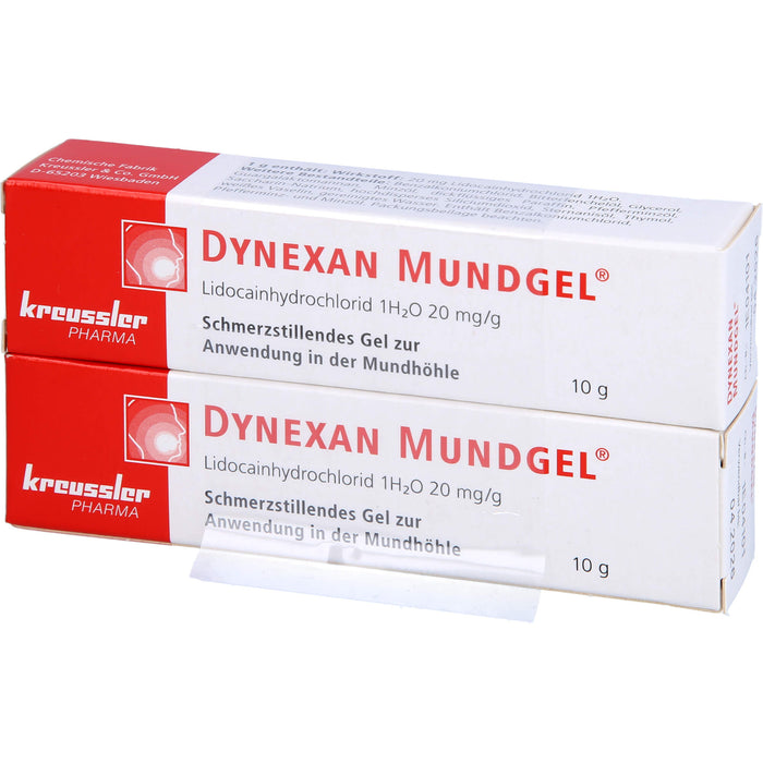 DYNEXAN Mundgel, 2% Gel, 2X10 g GEL