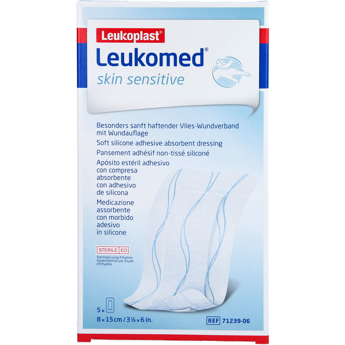 Leukomed skin sensitive steril 15 x 8cm, 5 St PFL