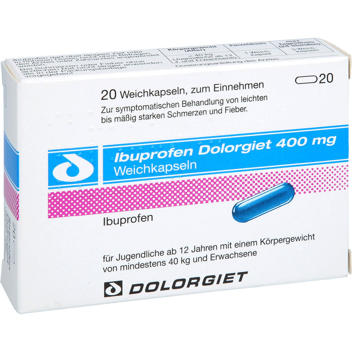 Ibuprofen Dolorgiet 400 mg Weichkapseln, 20 St WKA