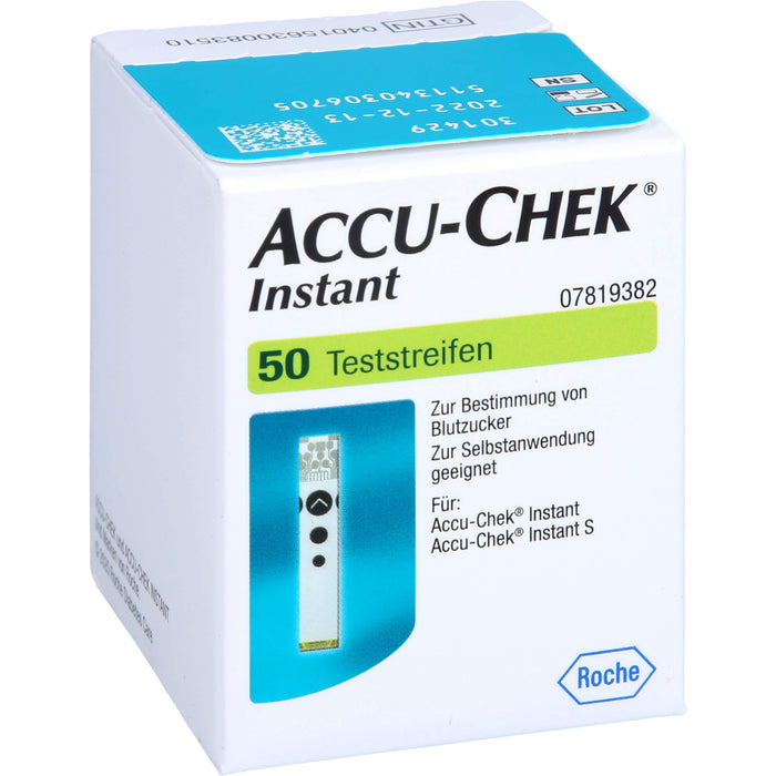 ACCU-CHEK  Instant + Prisoma Teststreifen, 50 pc Bandelettes réactives