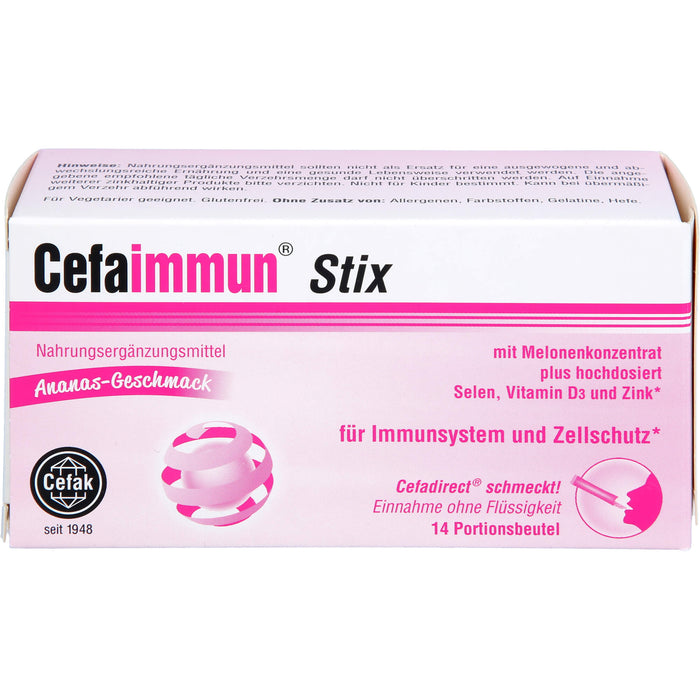 Cefaimmun Stix, 14 St GRA