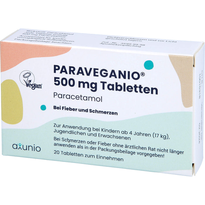 Paraveganio 500 mg Tabletten, 20 St TAB