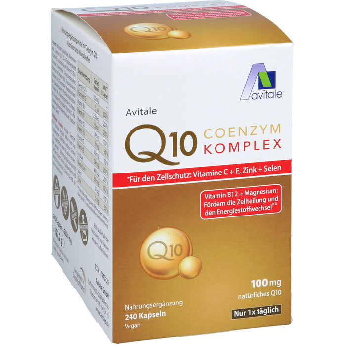 Coenzym Q10 100 mg Kapseln+Vitamine+Mineralstoffe, 240 St KAP