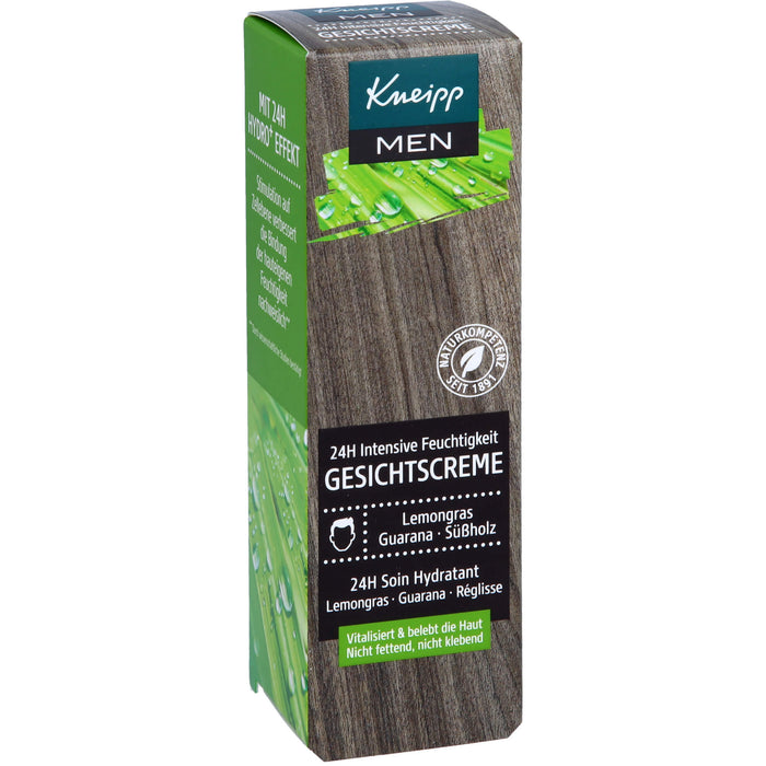 Kneipp MEN 24H Intensive Feuchtigkeit Gesichtscre., 50 ml CRE