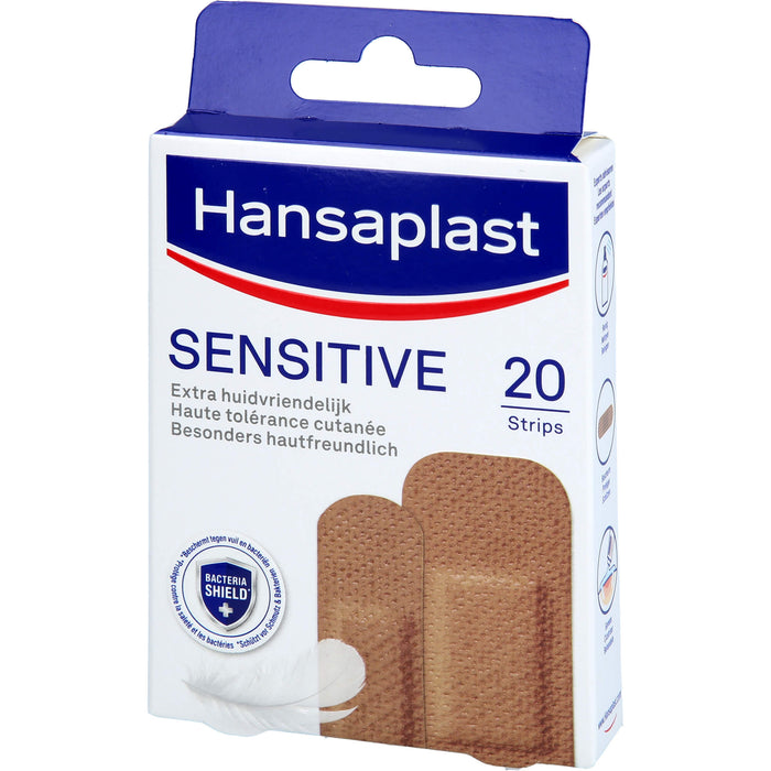 Hansaplast Sensitive Pflaster Hautton Medium, 20 St PFL