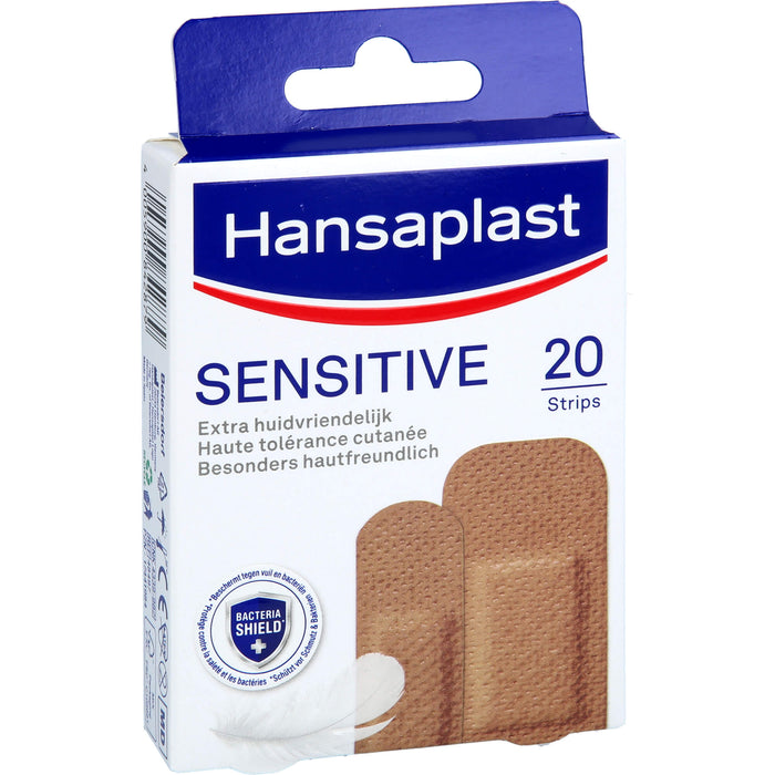 Hansaplast Sensitive Pflaster Hautton Medium, 20 St PFL