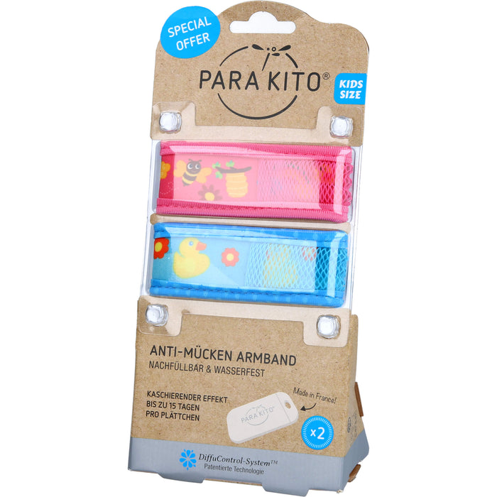 Para'Kito Anti-Mücken Armband Kids Doppelpack, 1 P