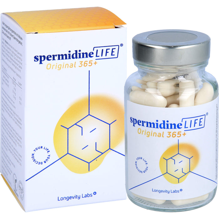 SpermidineLIFE Original 365+ Kapseln zur Unterstützung der körpereigenen Zellerneuerung, 60 St. Kapseln