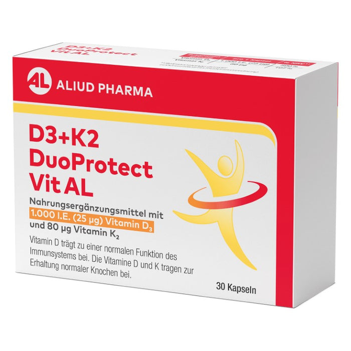 D3+K2 DuoProtect Vit AL 1000 I.E./80 ug Kapseln, 30 St. Kapseln