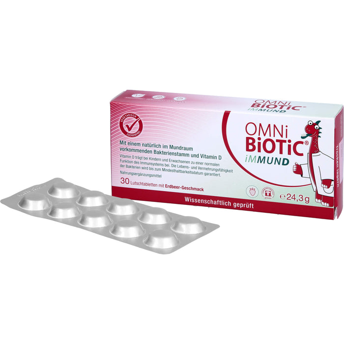 OMNi-BiOTiC iMMUND Lutschtabletten trägt zu einer normalen Funktion des Immunsystems bei, 30 pcs. Tablets