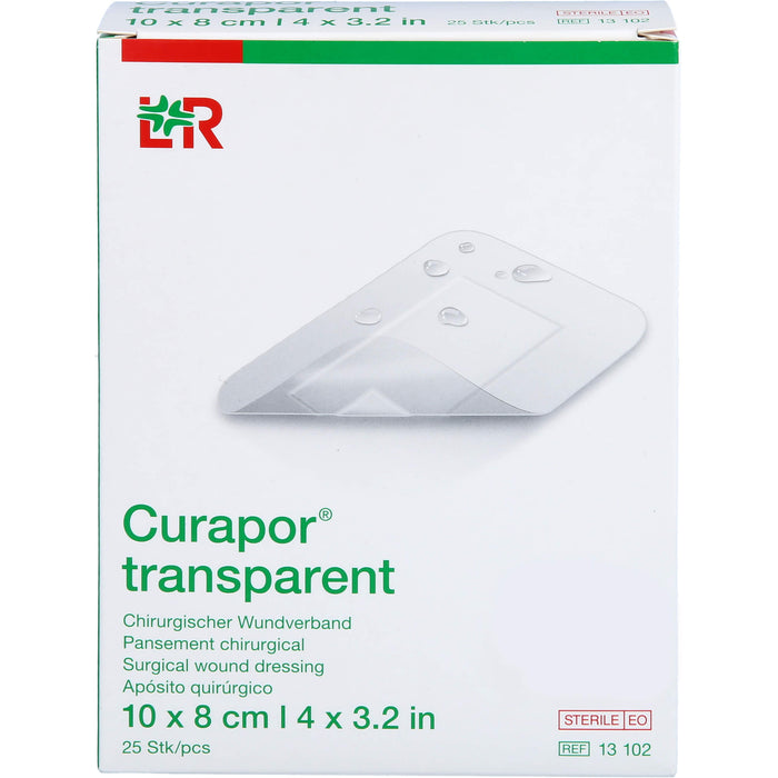 Curapor Wundverband steril transparent 8x10 cm, 25 St PFL