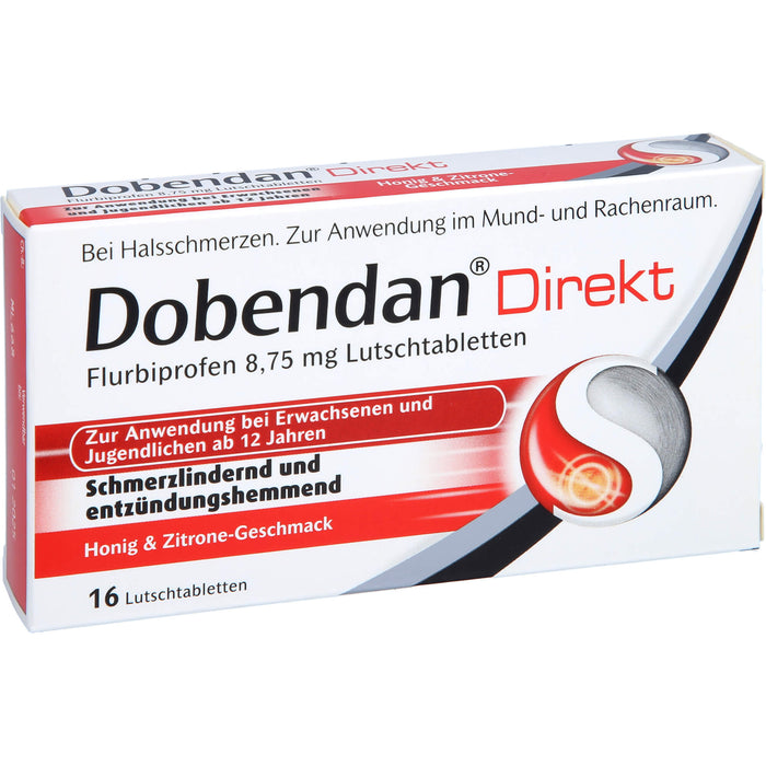 Dobendan Direkt Lutschtabletten schmerzlindernd und entzündungshemmend, 16 pc Tablettes