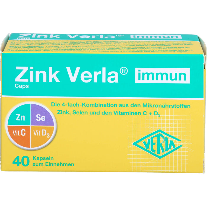 Zink Verla immun Caps, 40 St KAP