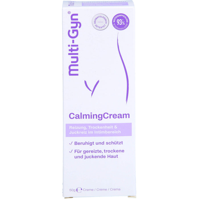 Multi-Gyn CalmingCream bei Reizung, Trockenheit und Juckreiz im Intimbereich, 50 g Creme