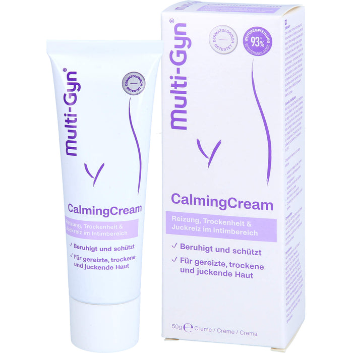 Multi-Gyn CalmingCream bei Reizung, Trockenheit und Juckreiz im Intimbereich, 50 g Crème