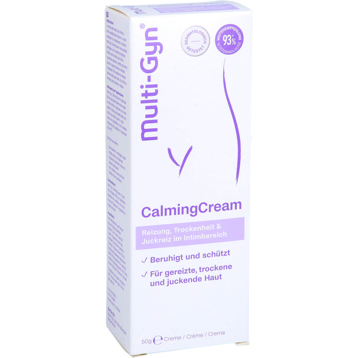 Multi-Gyn CalmingCream bei Reizung, Trockenheit und Juckreiz im Intimbereich, 50 g Crème