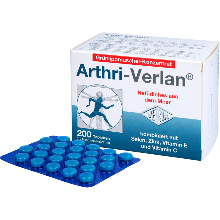 Arthri-Verlan Grünlippmuschel-Konzentrat Tabletten, 200 pcs. Tablets