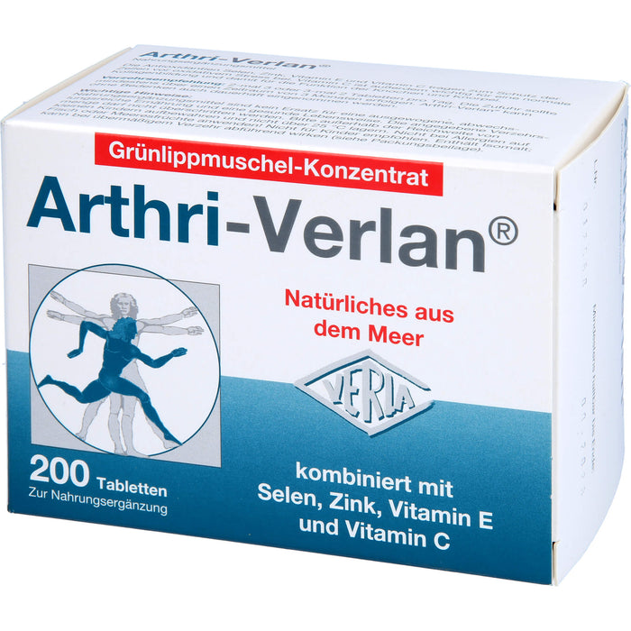 Arthri-Verlan Grünlippmuschel-Konzentrat Tabletten, 200 pcs. Tablets