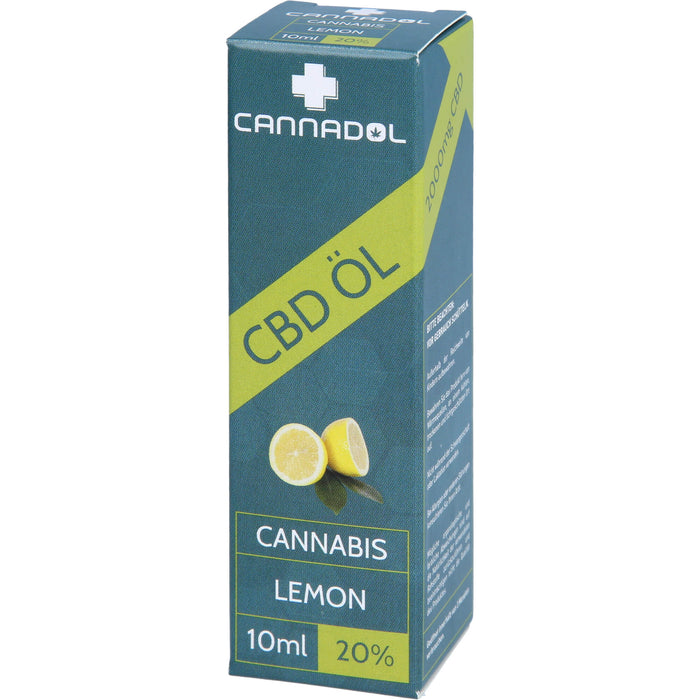 CBD 20% BIO Cannadol Lemon Hanfextrakt, 10 ml TRO