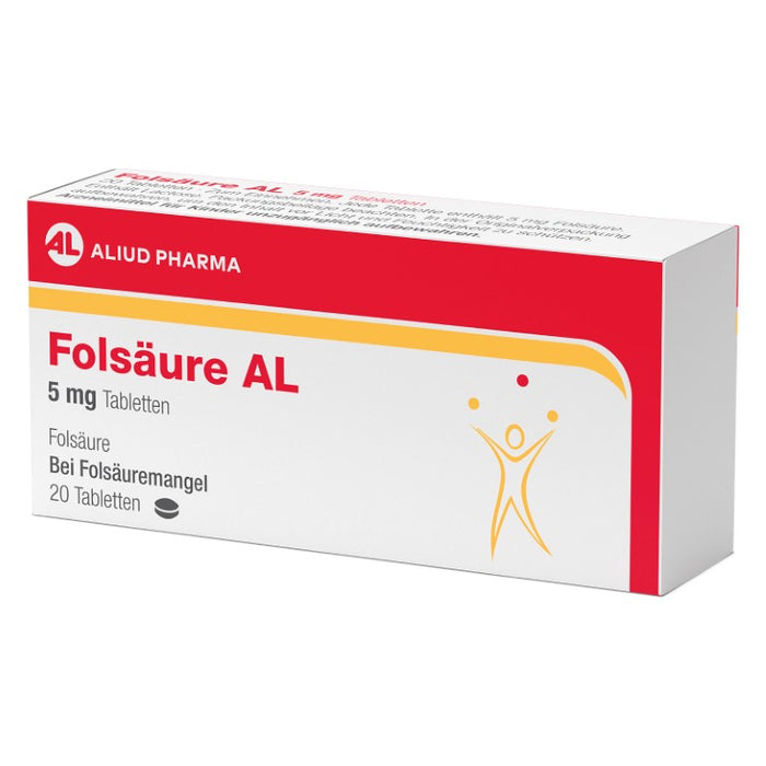 Folsäure AL 5 mg, 20 pcs. Tablets