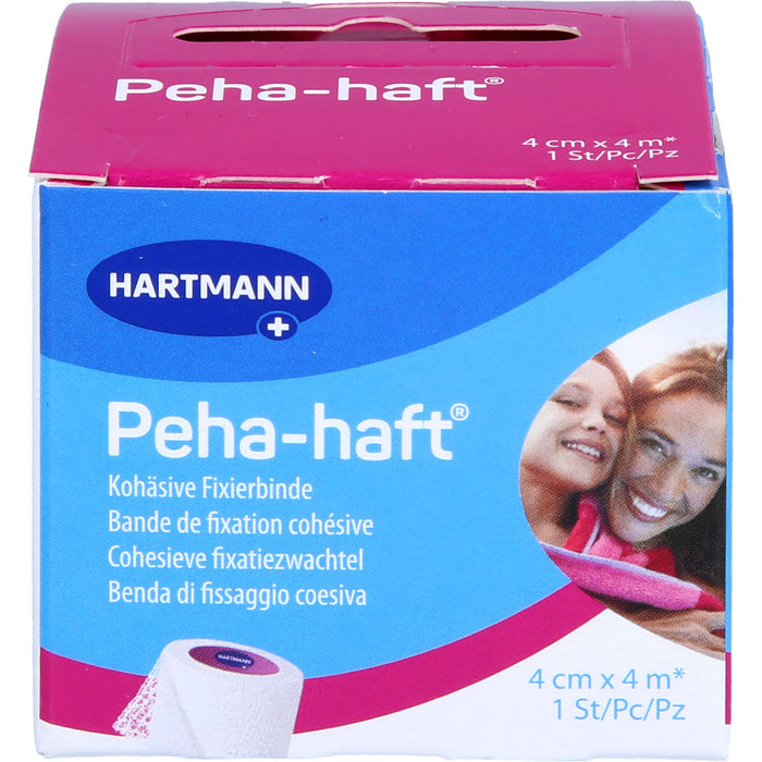 HARTMANN Peha-haft kohäsive Fixierbinde 4 cm x 4 m zur Fixierung von Salbenverbänden, 1 pc Bandage