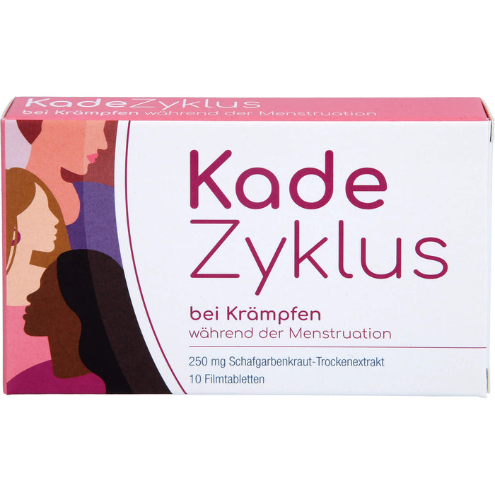 Kade Zyklus Filmtabletten bei Krämpfen während der Menstruation, 10 pc Tablettes