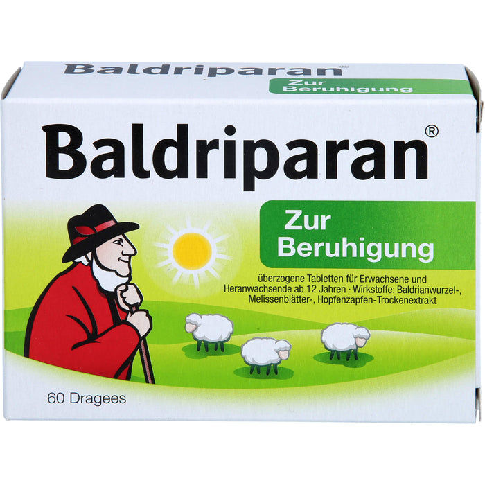 Baldriparan Dragees zur Beruhigung, 60 pcs. Dragées