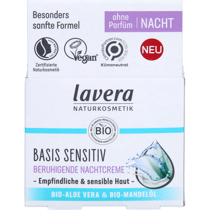 LAVERA BASIS SENSITIV BERUHIGENDE NACHTCREME, 50 ml XNC