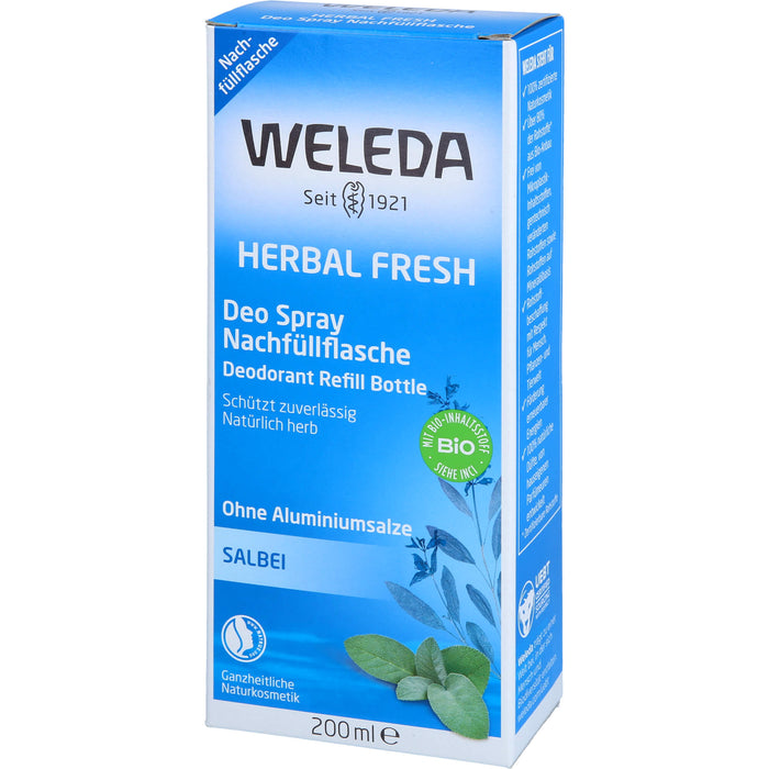 WELEDA Herbal Fresh Deo Spray Salbei Nachfüllfl., 200 ml SPR