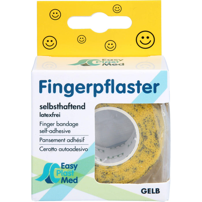 UM Easyplast Fingerpflaster Gelb Smiley2,5cmx5m sh, 1 St PFL