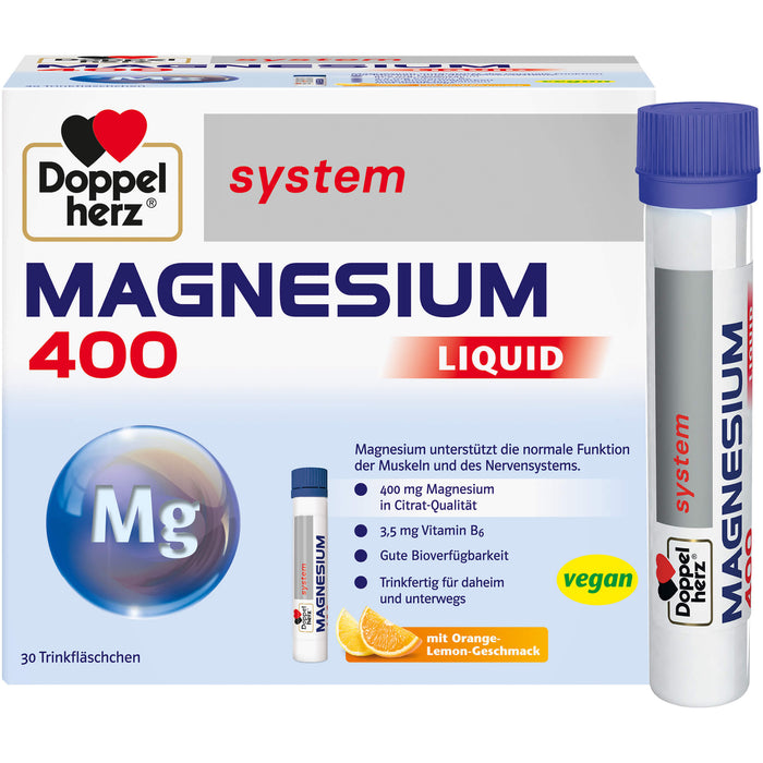 Doppelherz Magnesium 400 Liquid system, 30 St TRA