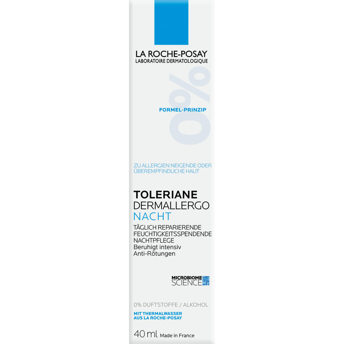 LA ROCHE-POSAY Toleriane Dermallergo Nacht täglich reparierende, feuchtigkeitsspendende Nachtpflege, 40 ml Crème