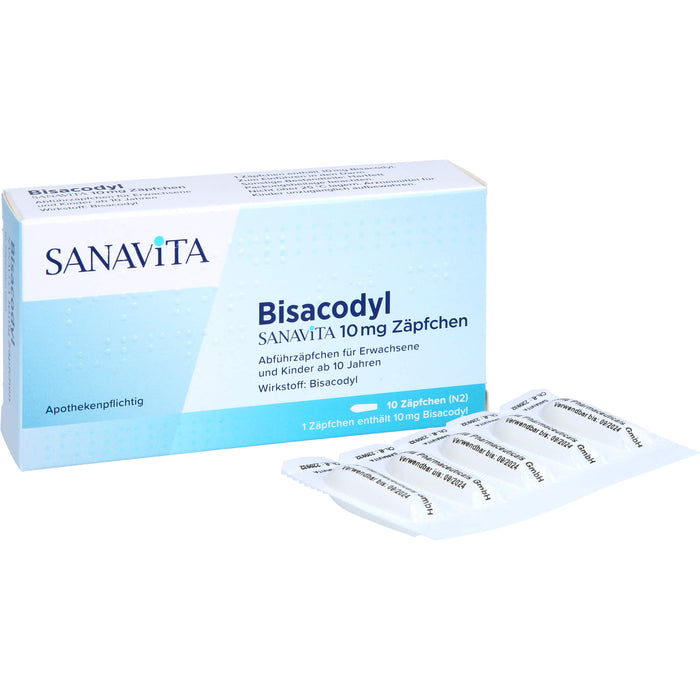 Bisacodyl Sanavita 10mg, 10 St SUP