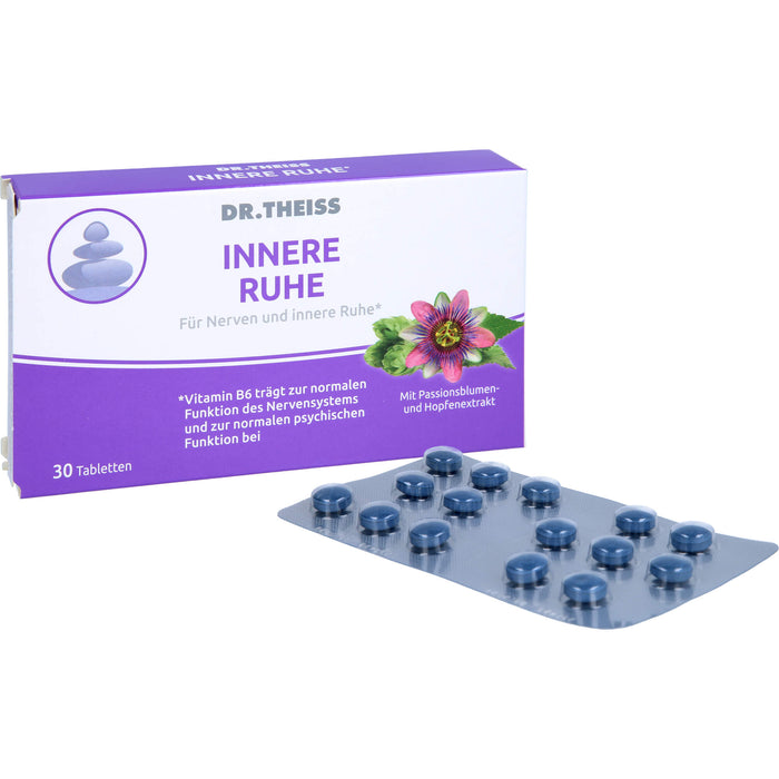 DR.THEISS Innere Ruhe Tabletten trägt zur normalen Funktion des Nervensystems bei, 30 pcs. Tablets