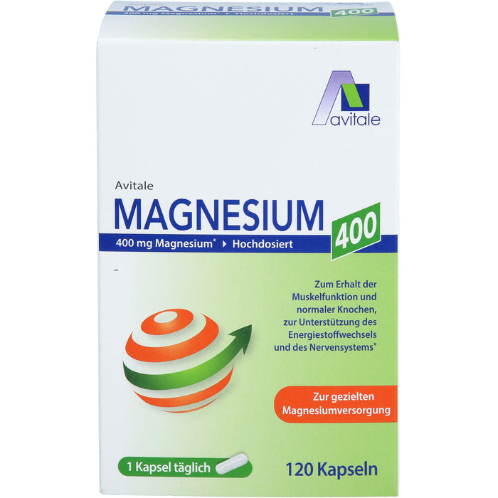 Magnesium 400mg Kapseln, 120 St KAP