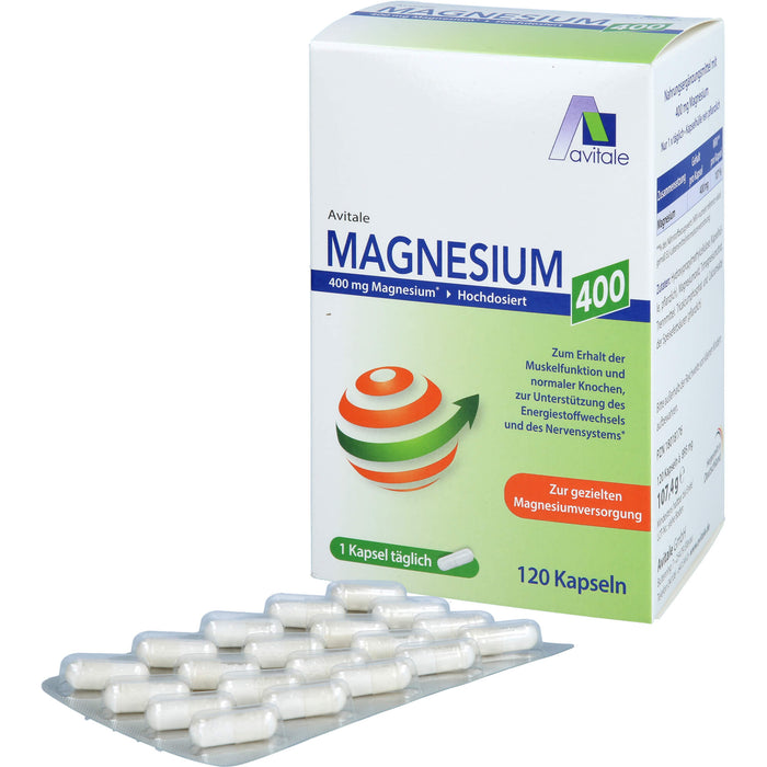 Magnesium 400mg Kapseln, 120 St KAP