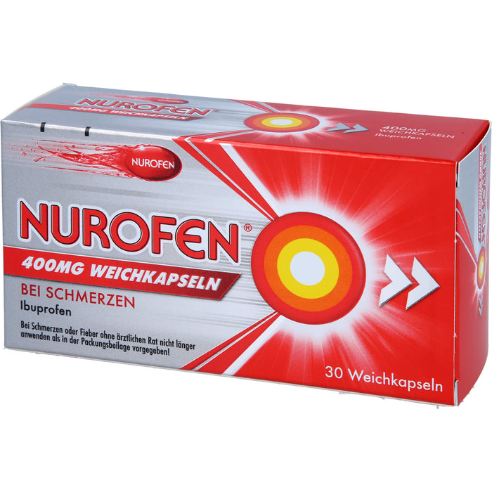 NUROFEN 400 mg Weichkapseln bei Schmerzen oder Fieber, 30 St. Kapseln